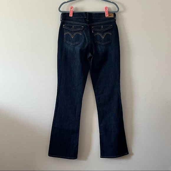 Levi’s 515 Women’s Bootcut Mid-rise Dark Wash Jeans sz 8L - Picture 4 of 10